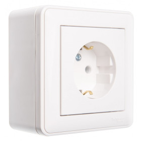 Systeme Electric Wessen 59 Бел Коробка 1-ая подъемная для наружного монтажа с рамкой