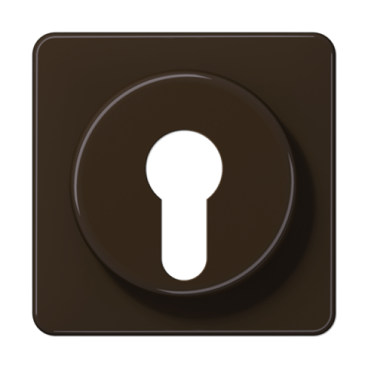 Крышка для выключателя с замком, коричневая