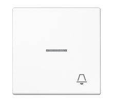 JUNG Клавиша для выключателя с символом «Звонок», белый