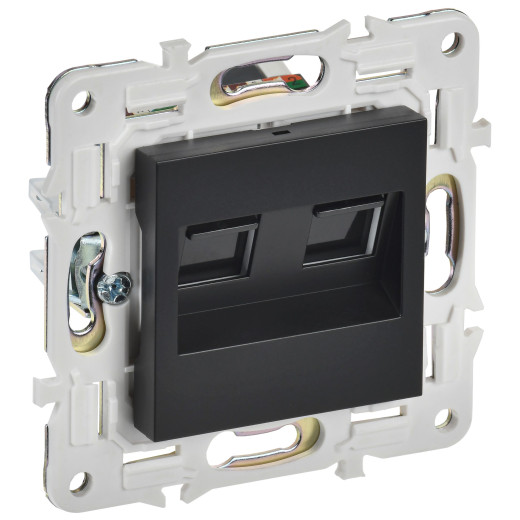 SKANDY Роз. комп. 2-ая RJ45 кат.6 SK-K04Bl черн. IEK