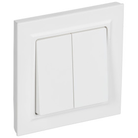 IEK BRITE Выключ. 2-кл. 10А в сб. ВСР10-2-0-БрАБ а/б