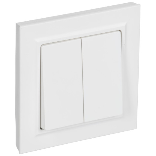 BRITE Выключ. 2-кл. 10А в сб. ВСР10-2-0-БрАБ а/б IEK