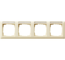Gira Standard 55 Кремовый глянец Рамка 4-я горизонтальная с полем для надписи