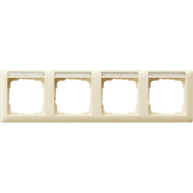 Gira Standard 55 Кремовый глянец Рамка 4-я горизонтальная с полем для надписи