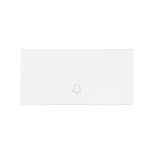 Simon 100 Белый матовый  Клавиша выключателя с пиктограммой «звонок»