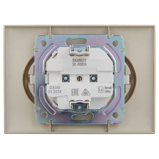 SKANDY Роз. 2-я с з/к без з/ш 16А сб. SK-R08Sh шамп. IEK