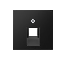 JUNG A Flow/A 550 Черный матовый Накладка на одинарные UAE-розетки