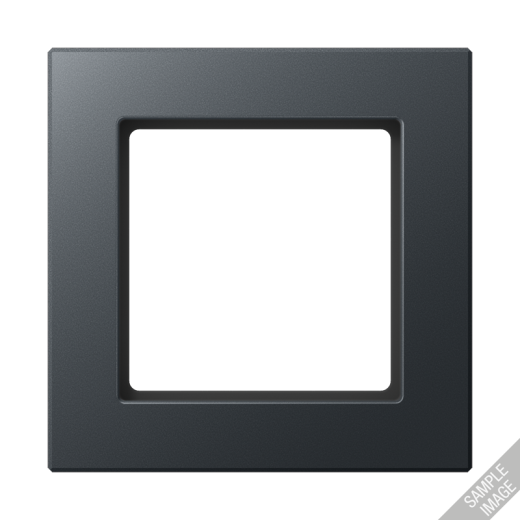 Рамка для вертикальной и горизонтальной установки, 5 постов, термопласт, матовый антрацит, A CREATION