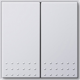 Gira TX 44 Белый Выключатель 2-клавишный механизм с накладкой