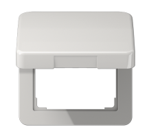 JUNG CD 500/CD plus Светло-серая Крышка откидная для розеток и изделий 50х50