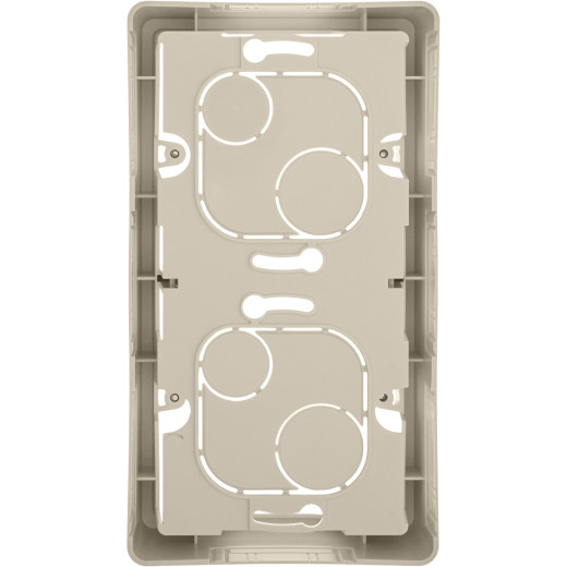Коробка для накладного монтажа 2 поста - Legrand/Daccord Inspiria - слоновая кость