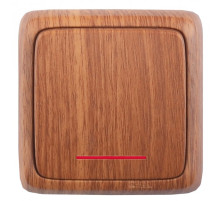 Hegel Альфа наруж Дуб ВА10-164-05 Переключатель 1-клавишный с индикацией, с изол. пластиной