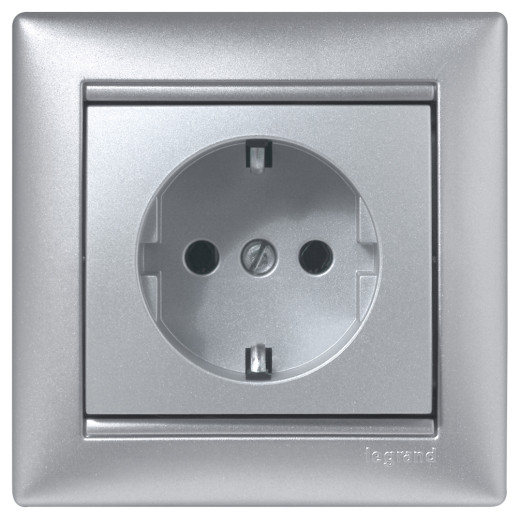 Рамка 1 пост - Legrand Valena - алюминий