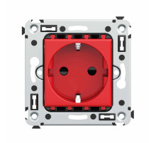 DKC Avanti Розетка в стену, 2P+E, с з/ш, 