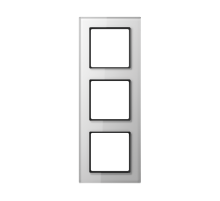 JUNG A creation Стекло Белое Рамка 3-ая