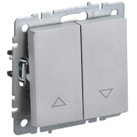 IEK BRITE BASE Алюминий Выключ. жалюзи 10А ВС10-1-5-БрА