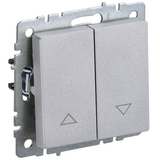 BRITE Выключ. жалюзи 10А ВС10-1-5-БрА алюм. IEK