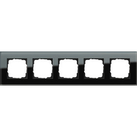 Gira ESP Черное стекло Рамка 5-ая