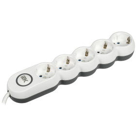 IEK UNO Удлинитель У05В 5 мест 2P+PE/1,5м 3х1,5мм2 16А/250В UNO