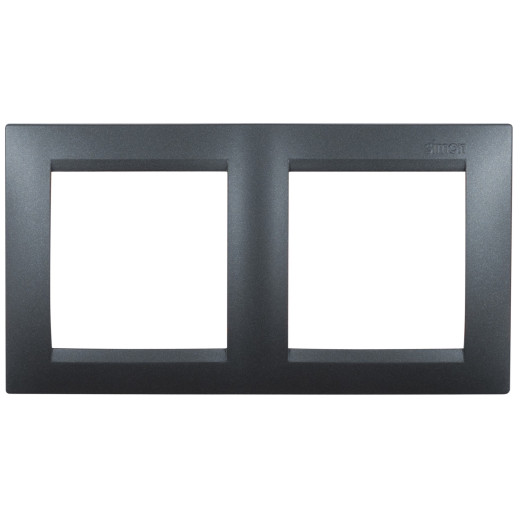 Рамка 2 поста, графит