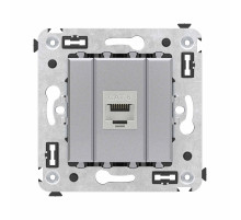 DKC Avanti Компьютерная розетка RJ-45 без шторки в стену, кат.6 одинарная экранированная, 