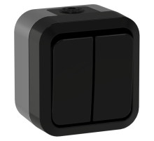 IEK TORS Выключ. двухкл. прох. 10А IP55 TS125 графит