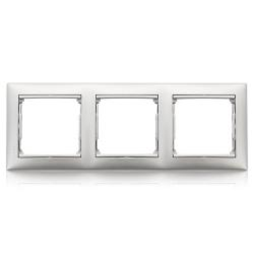 Рамка 3 поста - Legrand Valena - алюминий