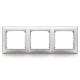 Рамка 3 поста - Legrand Valena - алюминий