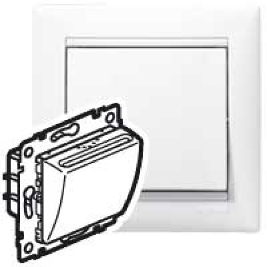 Выключатель карточный с подсветкой - Legrand Valena - с задержкой выключения 10А 250В - белый