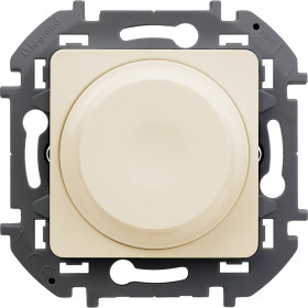 Legrand/Daccord INSPIRIA Слоновая кость Светорегулятор поворотный без нейтрали 300Вт.