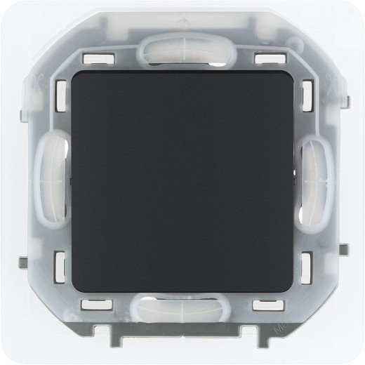 Переключатель одноклавишный IP44 - Legrand/Daccord Inspiria - 10АХ 250В безвинтовые зажимы - антрацит