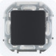 Переключатель одноклавишный IP44 - Legrand/Daccord Inspiria - 10АХ 250В безвинтовые зажимы - антрацит
