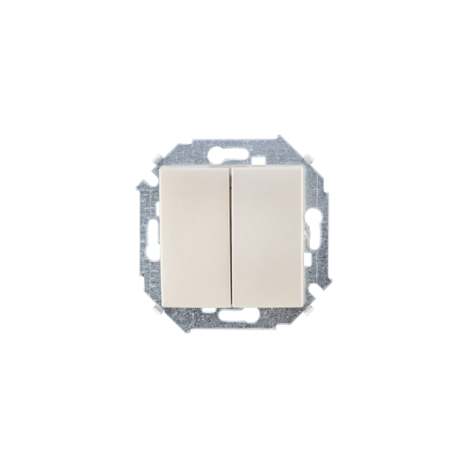 Simon 15 Шампань Выключатель 2-кл проходной (переключатель), 16А, 250В, винт.заж.
