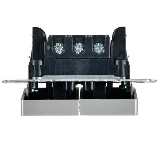 BRITE Выключ. 2-кл. с инд. отел. 10А ВС10-2-9-БрА алюм. IEK