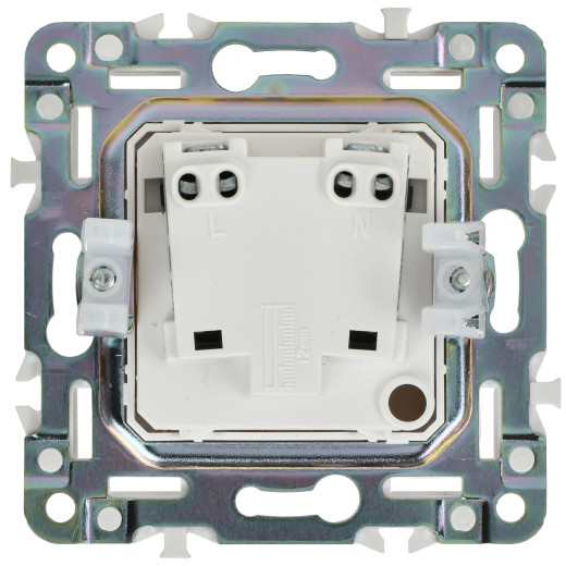 SKANDY Роз. без з/к с з/ш 10А SK-R01W арк. бел. IEK