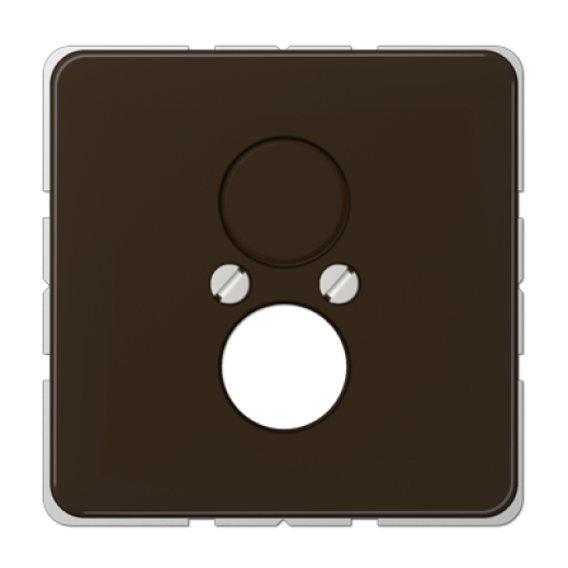 Крышка для 2-х гнезд, коричневая