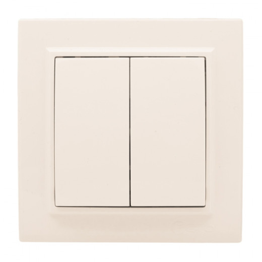 Выключатель 2-кл. СП 10А бежевый Минск EKF