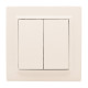 Выключатель 2-кл. СП 10А бежевый Минск EKF
