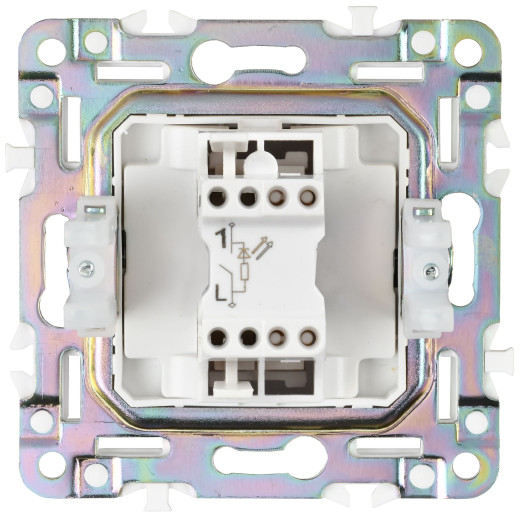 SKANDY Выключ. 1-кл. с инд. 10А SK-V07T титан IEK