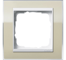 Gira Event Clear Песочный/Бел.глянц. Рамка 1-ая