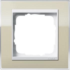 Gira Event Clear Песочный/Бел.глянц. Рамка 1-ая