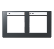 JUNG Рамка 2-кратная, матовый антрацит