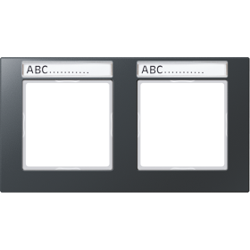 JUNG Рамка 2-кратная, матовый антрацит