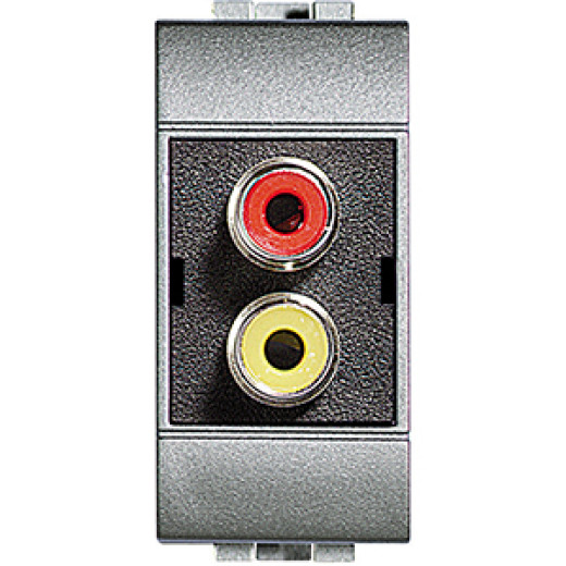 Двойной разъём типа RCA под зажим ( 