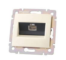 Legrand DIY Valena Крем Розетка комп(RJ45) 1-ая 5 кат.крепление винт.(без лапок).