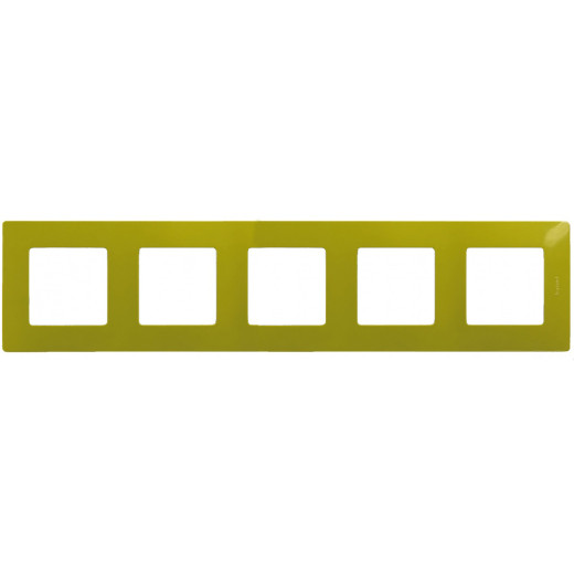 Рамка 5 постов - Legrand Etika - зелёный папоротник