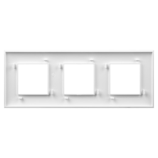 Рамка 3 поста (6 мод.), Avanti, белое облако