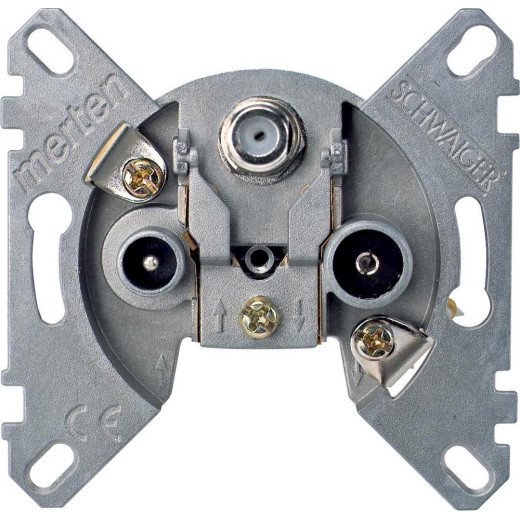 MERTEN МЕХАНИЗМ TV/FM/SAT, оконечный, 0/14DB