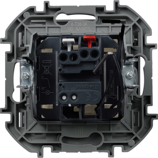 Выключатель карточный с подсветкой - Legrand Inspiria - без задержки выключения 6А 250В безвинтовые зажимы - слоновая кость