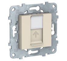 Schneider Electric Unica New Беж Розетка компьютерная, RJ45, одиночная кат. 5е UTP